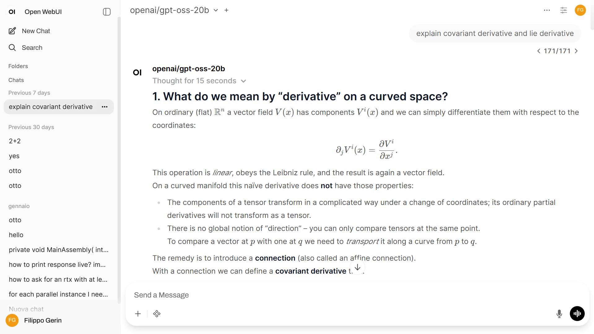 AI Chat Interface